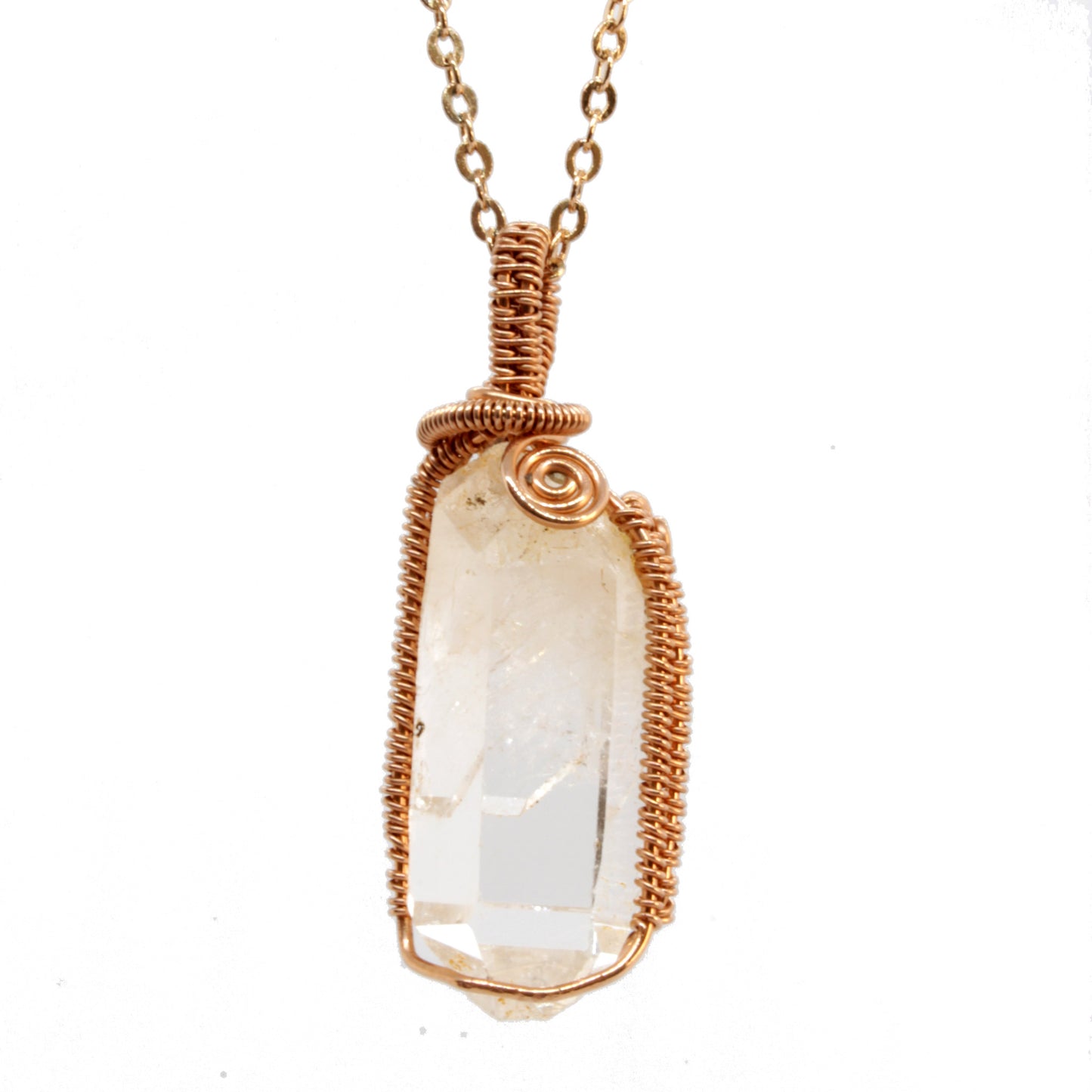 Clear Quartz ~ Rose Gold Fill