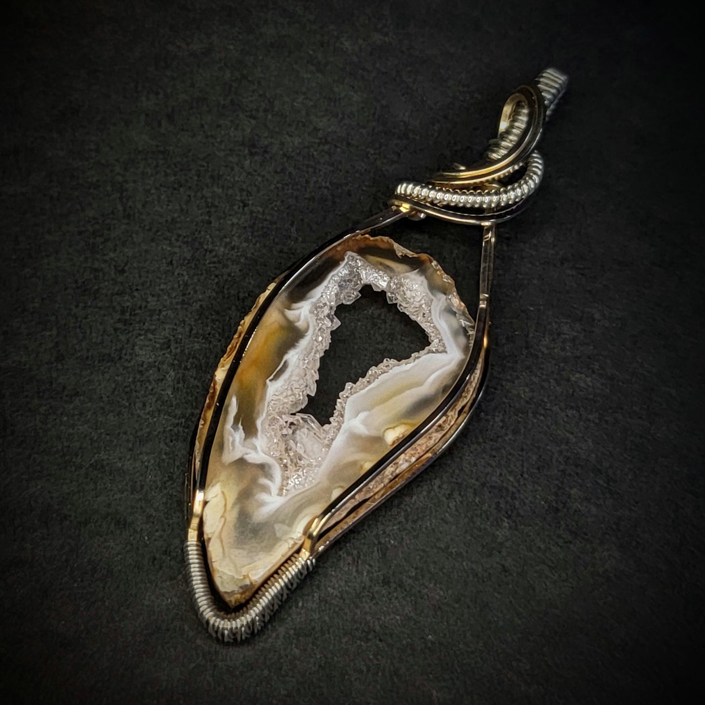 Coco Agate in 14k Gold Fill & Sterling Silver