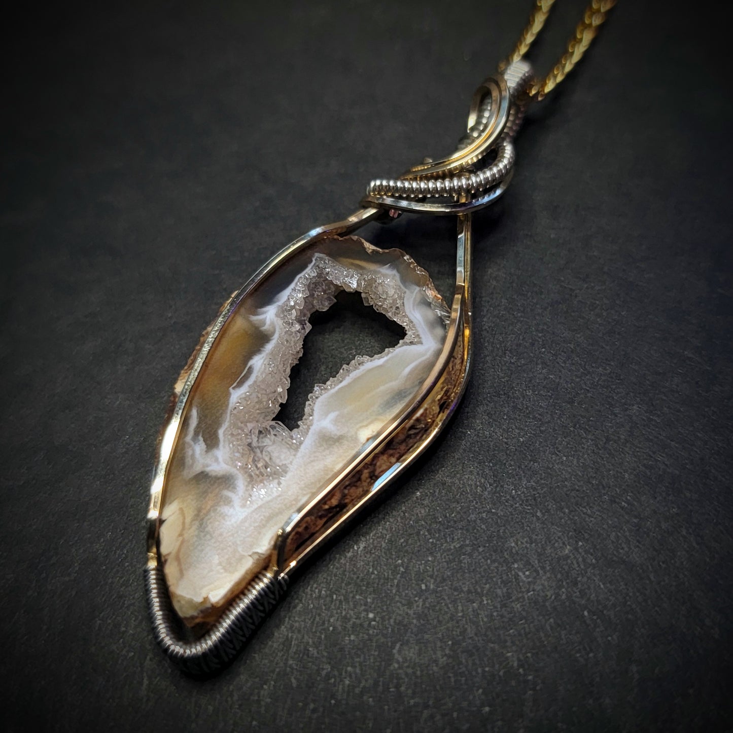 Coco Agate in 14k Gold Fill & Sterling Silver